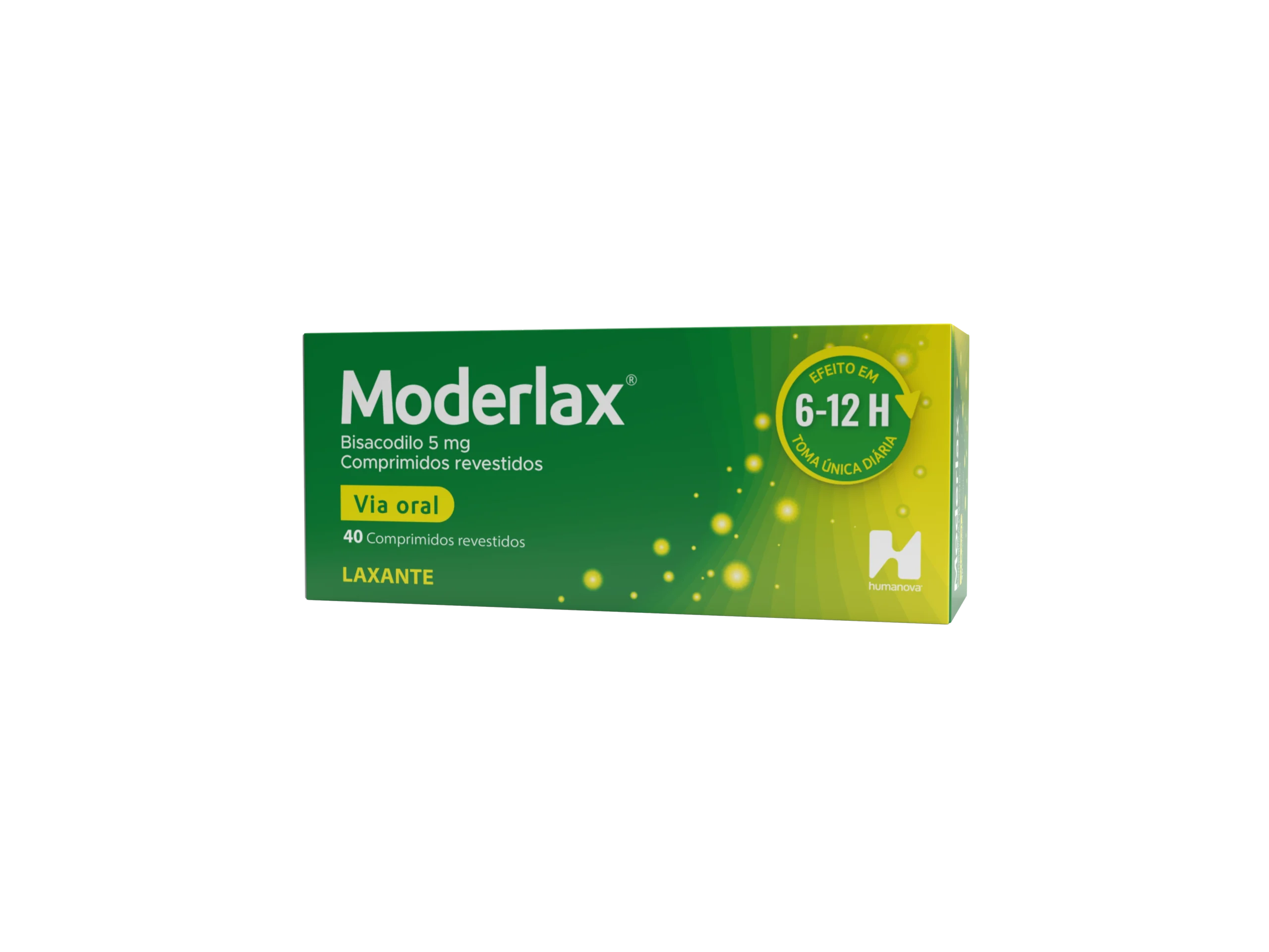 Embalagem de Moderlax 5 mg 40 comprimidos